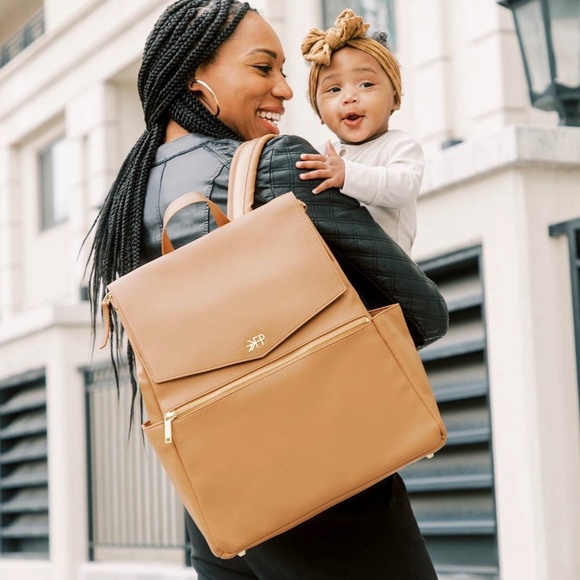 Freshly Picked Classic Multi Adjustable Diaper Bag Backpack Butterscotch Tan - Picture 1 of 8